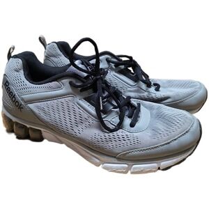 Reebok FitFrame Running Shoes Men's Size 12 Gray Black Lace Up Athletic Sneakers